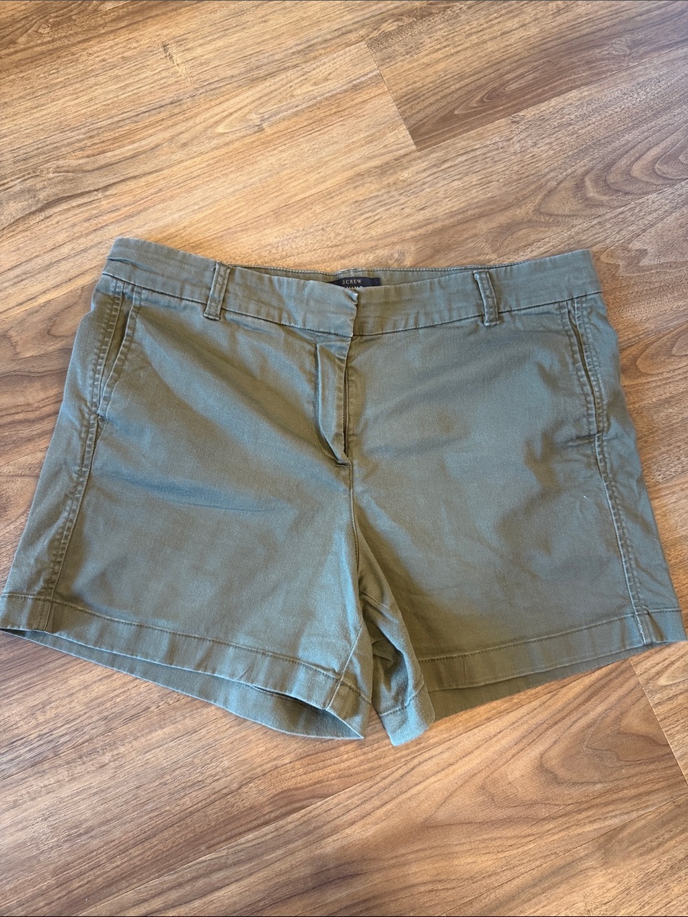 J. Crew Olive Green Chino Bermuda Shorts